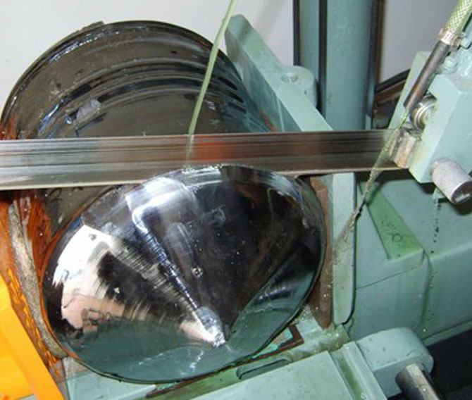 SAWTX-LD continuously coated diamond saw blades - sawing graphite